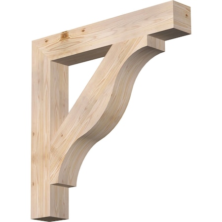 Ekena Millwork Funston Block Smooth Bracket, Douglas Fir, 5 1/2"W x 38"D x 38"H BKT06X38X38FST05SDF